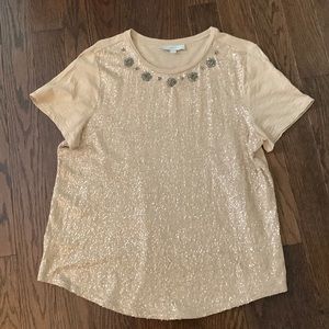 LOFT XXL Sequined Top
